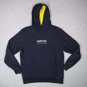 Puma Red Bull Racing Hoodie Mens Large Blue Fleece Pullover F1 Formula 1